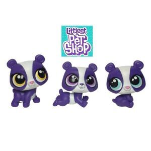 Littlest Pet Shop LPS Surprise Panda Family Ling 3 Mini Figures Toy Playset